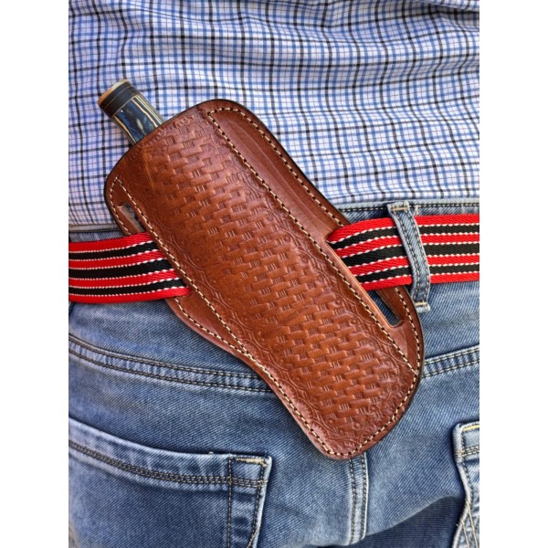 Aj Sanity Custom Handmade Fix Blade Knife Leather Sheath holster