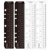 JKJF A5 Ruler Bookmark Ruler Plastic Page Marker Pocket Page