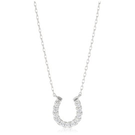 Yondo Sea 112124121910 Women's Silver Necklace, pink gold plated silver, Cubic Zirconia