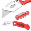 Wideskall® Red Folding Pocket Lockback Utility Knife with 5 Extra