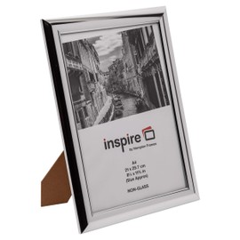 Hampton Frames SHINY Poster Certificate Photo Frame Acrylic (Non Glass) Silver A4 (21x30cm) PILA4SHINNG