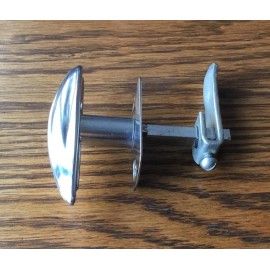 National Lock Co. 1940s 1950s Camper Travel Trailer INTERIOR CATCH HANDLE vtg NOS Airstream Jewel