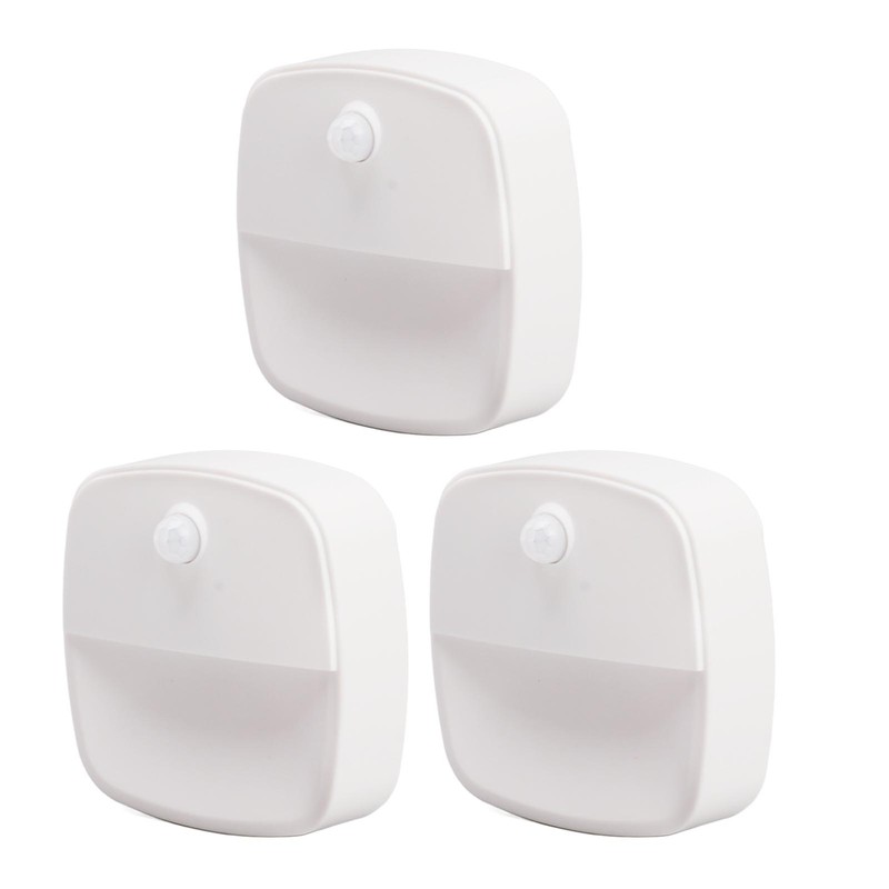 3pcs Wireless Battery Powered Motion Sensor Night Light 6.56ft Detecting