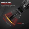 Litorange 5 Pcs Extra-Long Titanium Oscillating Multitool Blades, Universal Quick