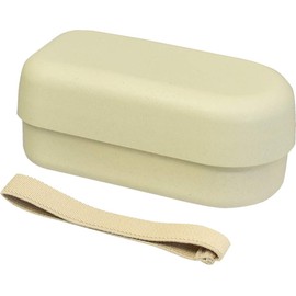 Ijinsha Bamboo Base 70233 Bento Box, 7.8 fl oz (220 ml), Vanilla, Antibacterial, Dishwasher Safe