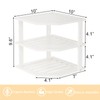 VERTORGAN 3 Tier Bamboo Corner Shelf(2 Pack),Dish Drying Rack,Plate Organizer,Kitchen