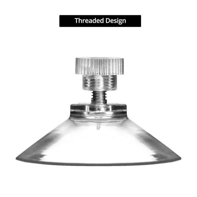 QWORK® Suction Cups for Windows Diameter 40 mm with Knurled