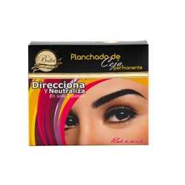 Bellet Kit Planchado de Ceja, Incluye: 1 Direccional de 6 ml, 1 Neutralizante de 6 ml, 1 Vitamina para cejas de 6 ml y Accesorios de uso