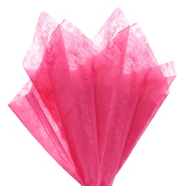 M METERXITY 38-Sheet Korean Cotton Wrapping Flower Paper, 11.8 Inch Waterproof Floral Wrapping Cotton Paper for Bouquets/Gift Packaging [Hot Pink]