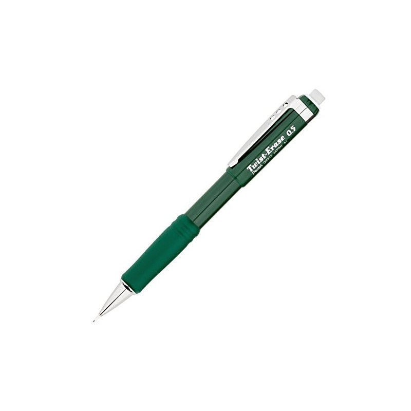 Pentel Twist Eraser III Mechanical Pencil Color: Green (QE515D)