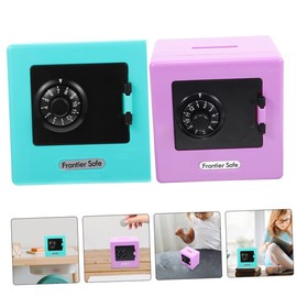 SAFIGLE 2pcs Mini Safe for Kids Toy for Kids Piggy Bank for Toddlers Kids Safe Toy Children Saving Box Money Saving Pot Safe Box Coin Bank Kids Coin Bank Piggy Bank Girls Ornaments