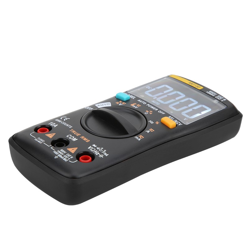 AN113D 6000 Counts Digital Multimeter Transistor Tester Auto Range AC/DC