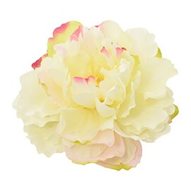 Flyingtutu Sweet Girl Ivory with Pink Accent Peony Flower Alligator Clip