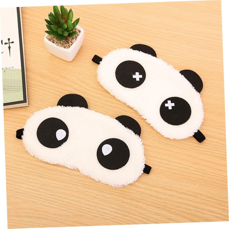 TOVINANNA 10Pcs Sleep Masks Adorable Panda Eye Covers Comfortable Light