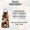 cromcu Dog Apron,Oxford Fabric Adjustable Kitchen Apron with 2 Pockets,Waterproof