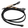 SFF‑8654 8I to 2xSFF‑8639 NVME U.2 Cable Adapter 24Gbps 80CM