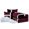 Chezmoi Collection Bernard 7-Piece Full Bed in a Bag Comforter