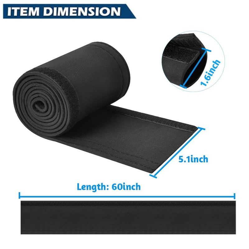 Trolling Motor Cable Organizer Sleeve,60" Neoprene Cable Sleeve for Trolling