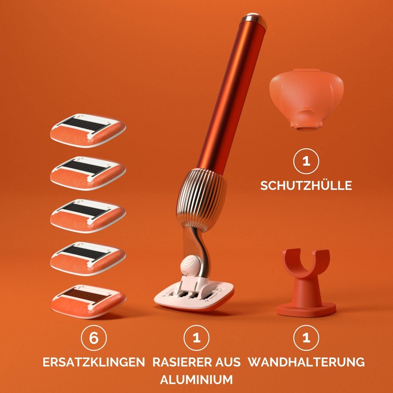 Fler The Razor Shave Set - Women's Razor with Interchangeable