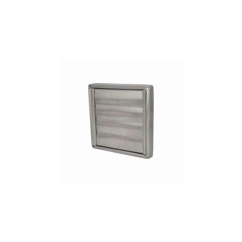 Backflow Flap 100 mm Ventilation Grille Stainless Steel with Moving