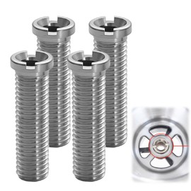 Pack of 4 Hollow Screw Sink, Hollow Screw for Strainer Basket Valves, M12 x 45 mm Stainless Steel Hollow Screw Sink, 45 mm Sink Screws, Suitable for Kitchen Sinks, Strainer Basket Sinks, Sink
