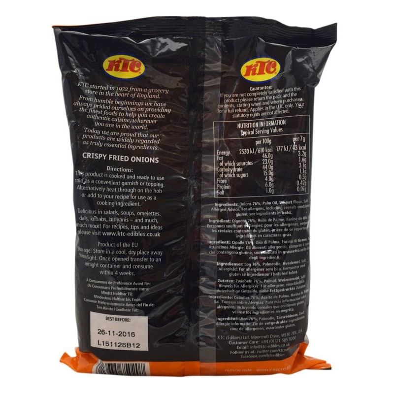 KTC Crispy Fried Onions - 1 x 400g