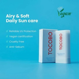 Tocobo Cotton Soft Sun Stick SPF50+ | Protector Solar en Barra Invisible, Vegano e Hipoalergénico – Protección UVA/UVB para Todo Tipo de Piel