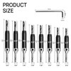 Canitu 17Pcs Black Self Centering Drill Bit Set 1/4" Hex