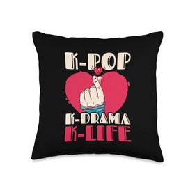 K-pop K-drama K-life Culture Fandom Korean Throw Pillow