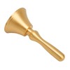 Hand Call Bell Easy Cleaning Portable Brass Material 13x6.5cm Decorative