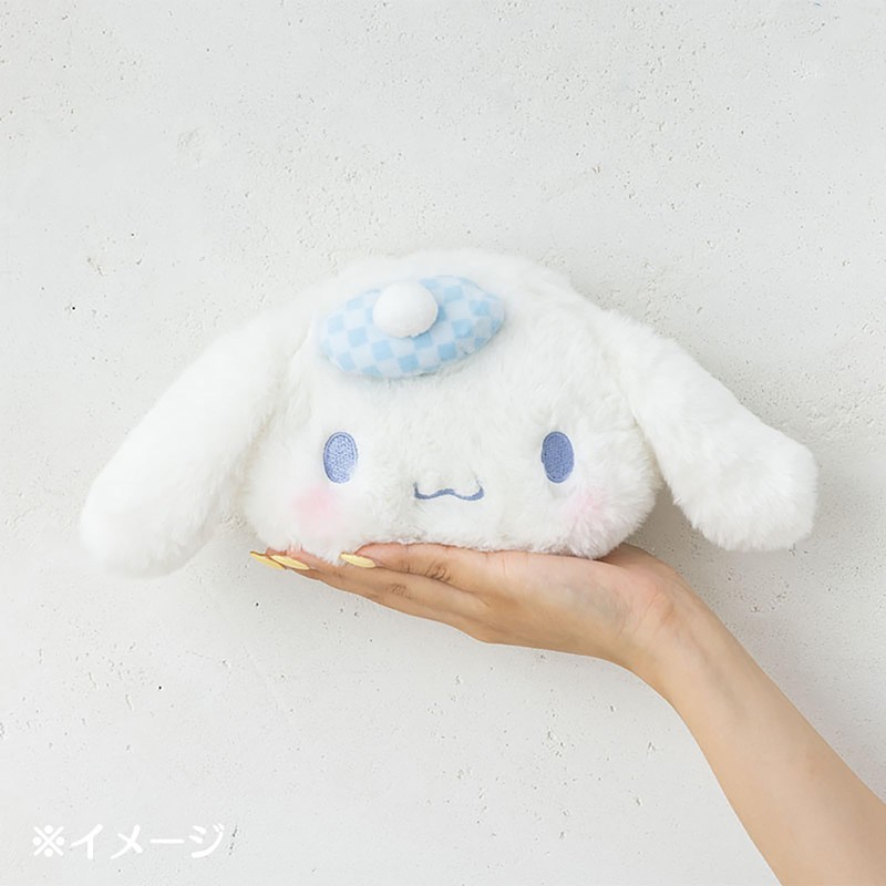 Sanrio 419338 Face Shaped Pouch (Nagami Pastel) Cinnamoroll