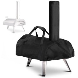 Fenghome Pizza Oven Cover for Ooni karu 12, Waterproof Weatherproof Pizza Oven Carry Bag Oxford Fabric Pizza Oven Carry Bag Pizza Oven Accessories Black (81 x 42 x 21 cm), black, Casual