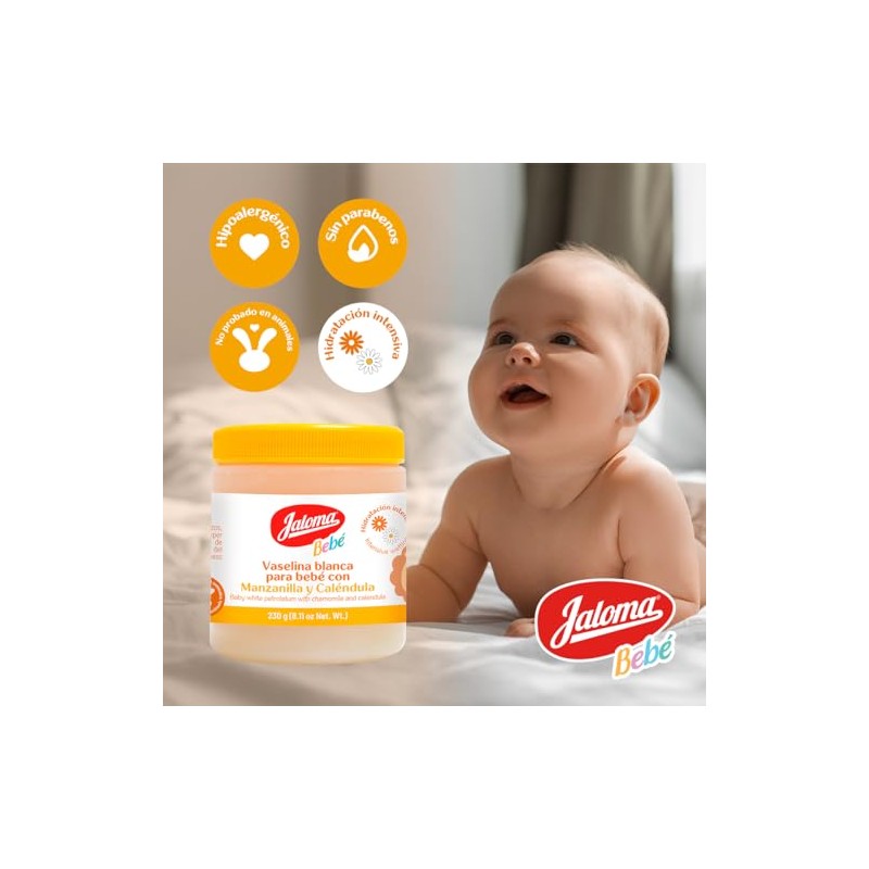 Jaloma | Vaselina para Bebé, con Manzanilla y Caléndula, 230gr