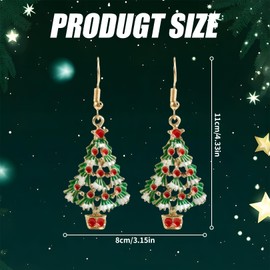 Women's Christmas Earrings, Christmas Decoration, Christmas Earrings, Funny Accessories, Christmas Decoration for Girls and Women, Alloy Steel, No