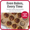 GoodCook BestBake Nonstick Textured Carbon Steel Muffin Pan, 12cp, Bronze