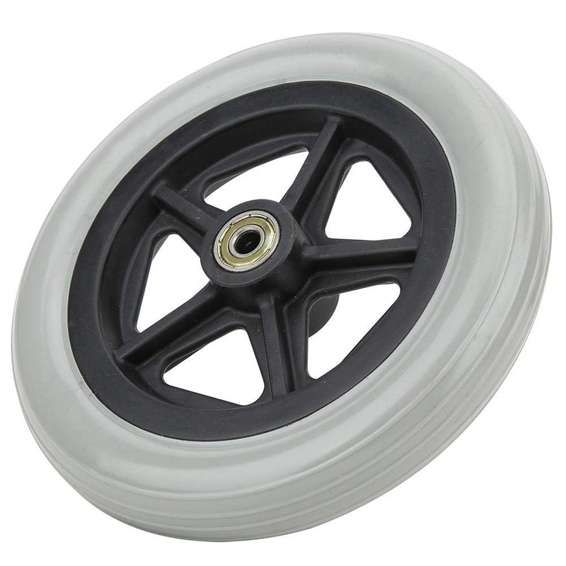 Wheelchair Casters 7" (176mm) 608ZZ Bearings Rubber