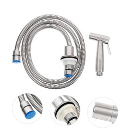 AngoilySink Side Sprayer, Stainless Steel Sink Spray Braces Kit, Sink Hose Faucet Hose Sprayer Replacement Handheld Sprayer Kit Kitchen Faucet Sprayer Sink Pull out Spray Head Supplies Nozzle