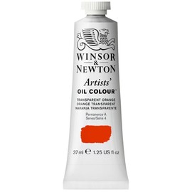 Winsor & Newton 1214650 Artists Oil Paint - 37 ml Tube - Artist - Oil Paint with Highest Possible Pigmentation, Highest Light Fastness - Orange Transparent