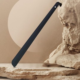 SUNUNICO Long Handled Metal Shoe Horn - Heavy Duty (16.5-inch - 42cm) tainless Steel Shoehorn for Seniors, Men, Women, Kids, Set of 2