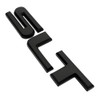 SLT 2-PC Black Nameplate Emblem HD Badge for GMC Yukon