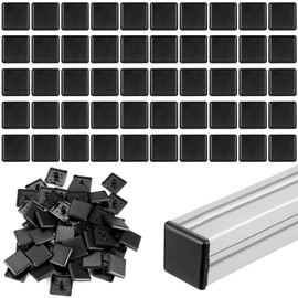 Pack of 50 End Caps Aluminium Profile 30 x 30, End Cap Aluminium Profile 30 x 30, Aluminium Profile End Cap Cover Caps Plastic for 3030 European Standard Aluminium Profile Protective Caps (30 x 30 mm)