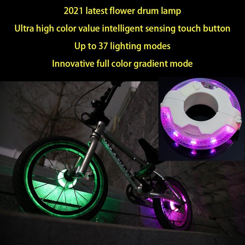 Children's Scooter LED Light USB Rechargeable 12 Colours 37 Lighting