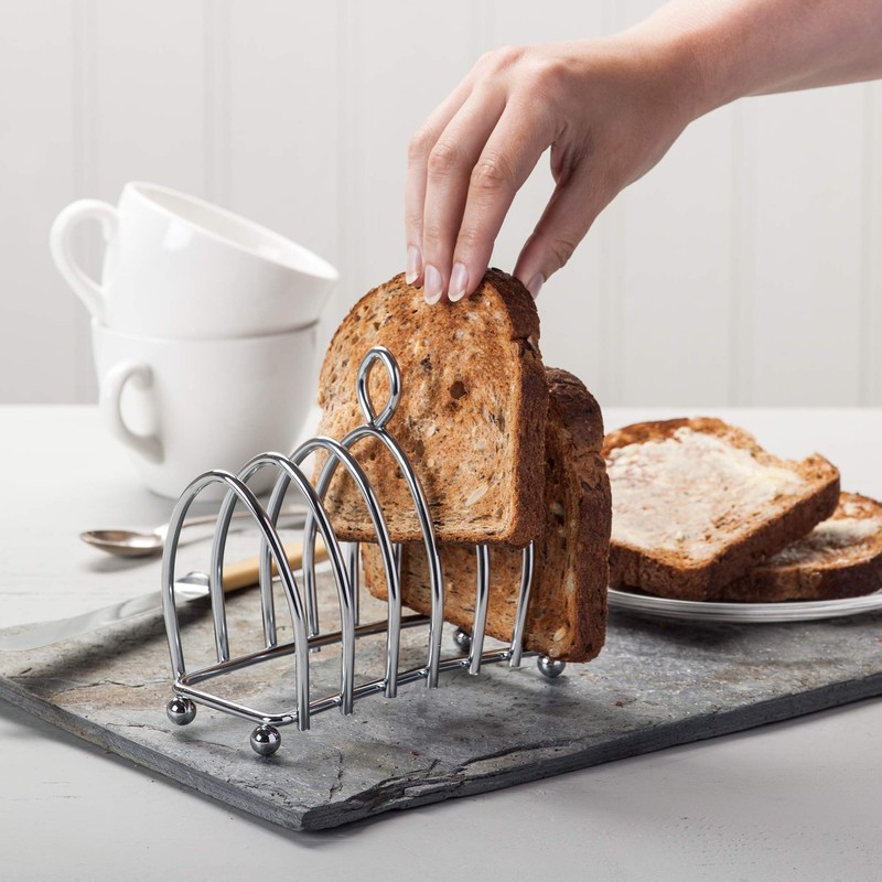 Kilo BA51 Victorian Design Chrome 6 Slice Toast Rack with