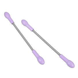 2Pcs Stainless Steel Facial Hair Removal Tool Portable DIY Threading Epilator for Quick and Smooth Hair Extraction and Less Irritating Random Color