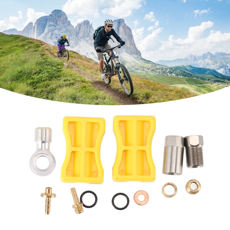 Bike Brake Hose Connector Reusable Olive Connecting Insert Hydraulic Connector
