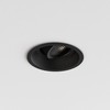 Astro Minima Slimline Round Adjustable Fire-Rated Indoor Downlight (Matt Black),
