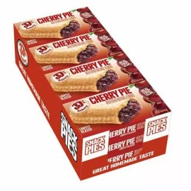 JJ's Bakery Lightly Glazed Snack Pies Kosher Parve 4oz (Cherry) (Pack of 12)