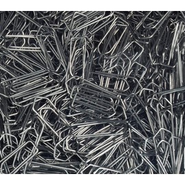 Herlitz Herlitz 10411007 Büro- Aktenklammern 26mm verzinkt, 1200er Transparentbox