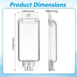 2 Pack Light Switch Guard Cover Wall Switch Guard Child Proof Rocker Switches Plate Cover Keeps Lights or Switches from Being Accidentally Turned ON or OFF