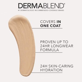Dermablend Dermablend Cover Care Concealer, Full Coverage Concealer Makeup and Corrector for Under Eye Dark Circles, Acne and Blemishes, 24,Hr Hydration, Matte Finish, XL Applicator, 10mL